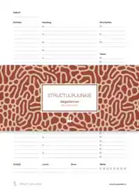 DE STRUCTUURJUNKIE DAGPLANNER