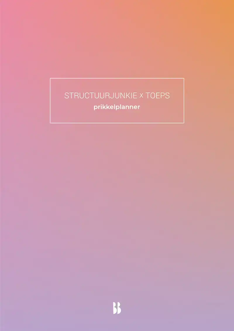 STRUCTUURJUNKIE X TOEPS-PRIKKELPLANNER