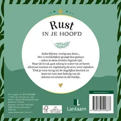 JUST FOR YOU - RUST IN JE HOOFD