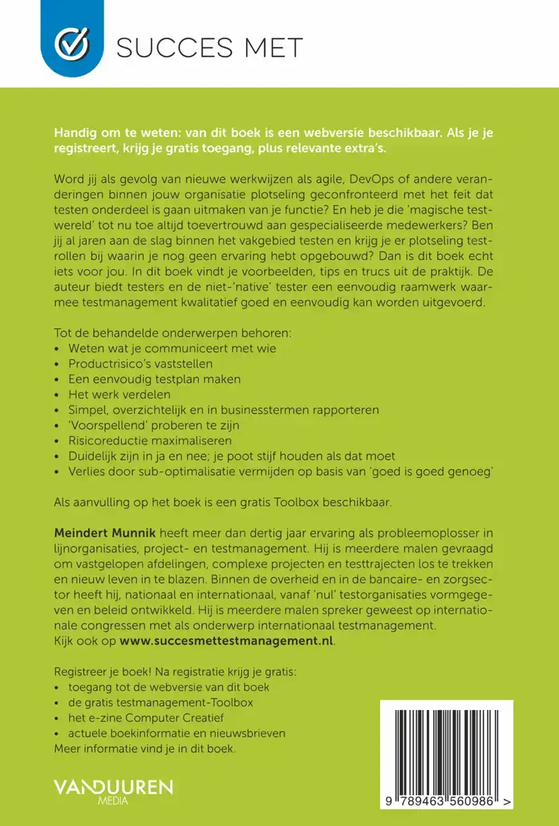 SUCCES MET TESTMANAGEMENT