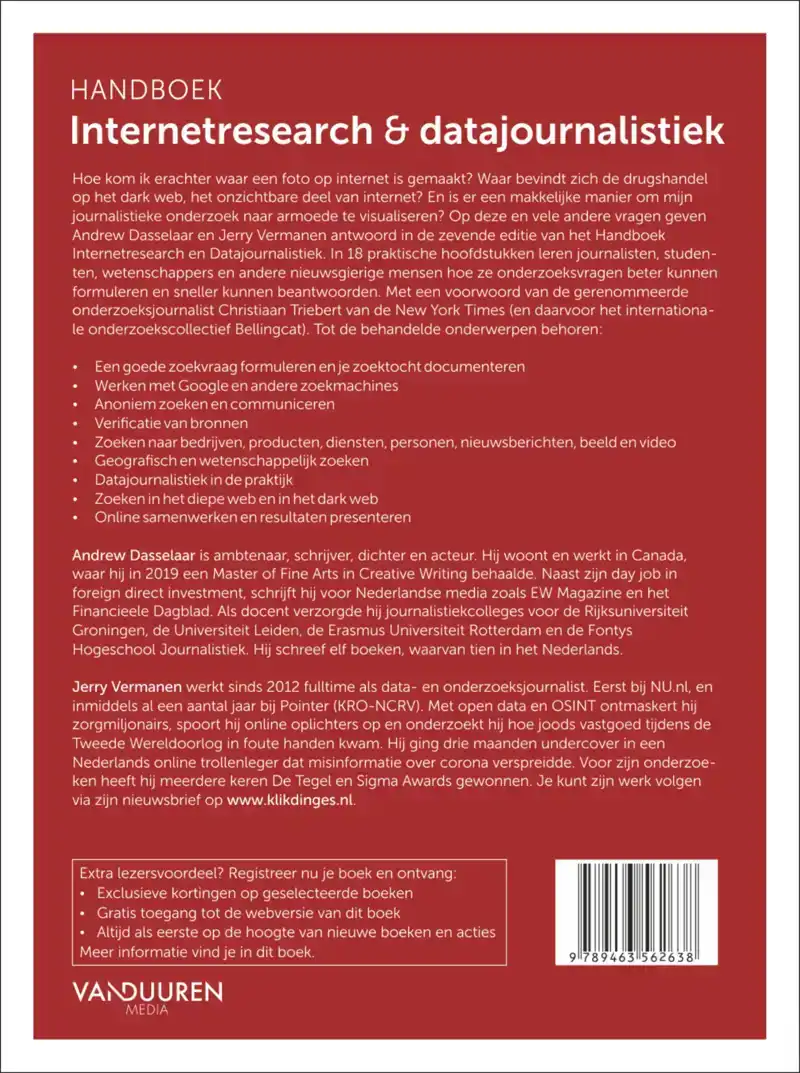 HANDBOEK INTERNETRESEARCH & DATAJOURNALISTIEK, 7E EDITIE