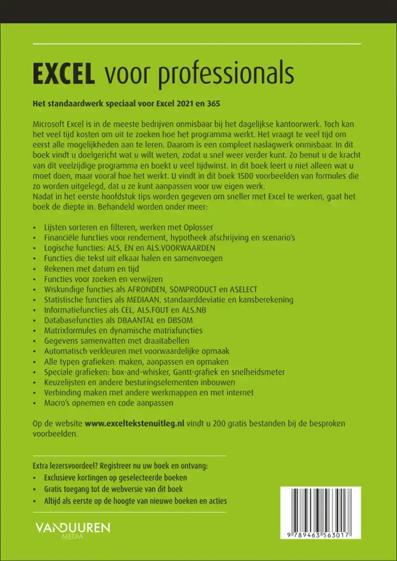 EXCEL VOOR PROFESSIONALS