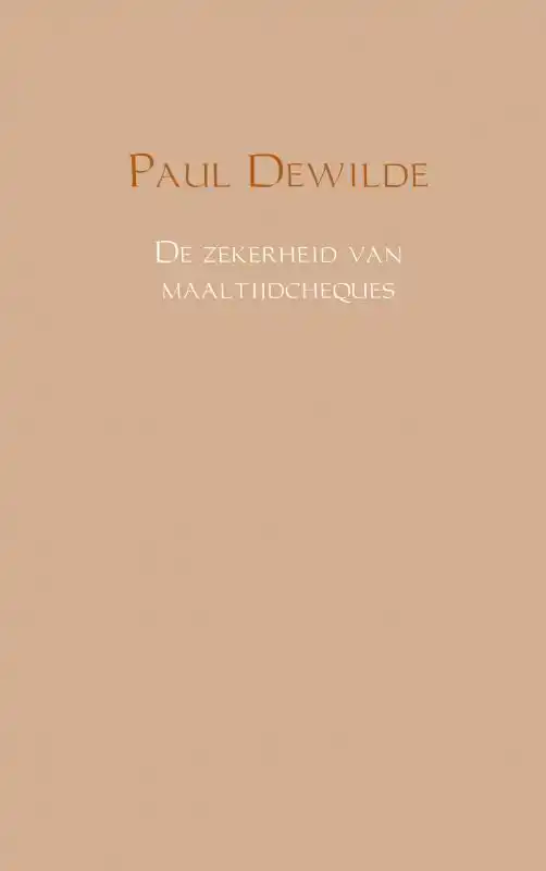 DE ZEKERHEID VAN MAALTIJDCHEQUES