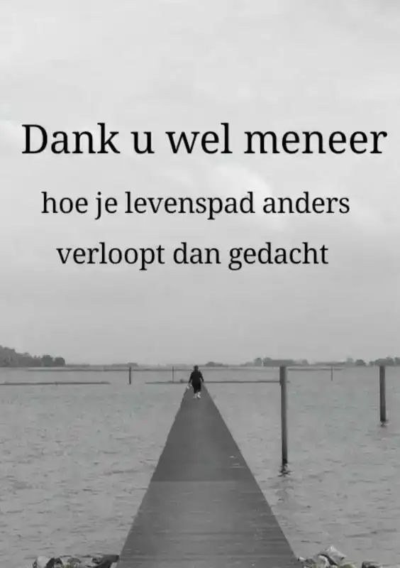 DANK U WEL MENEER