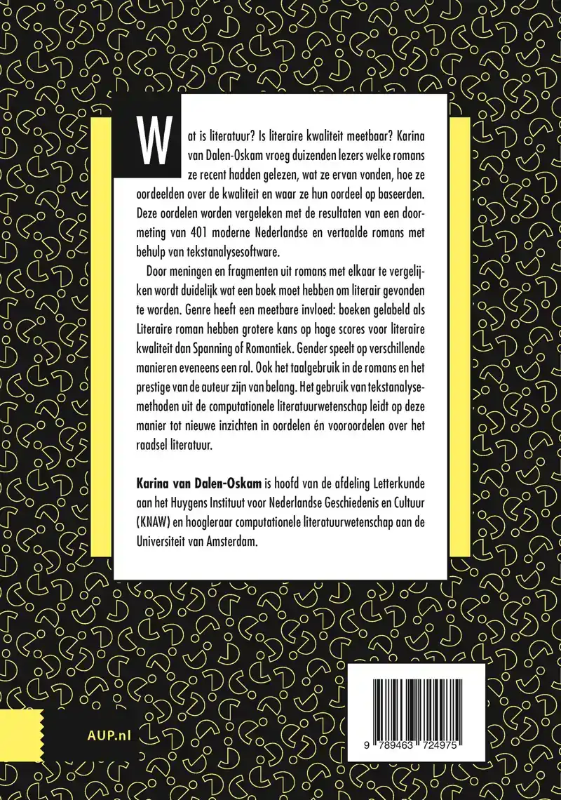 HET RAADSEL LITERATUUR