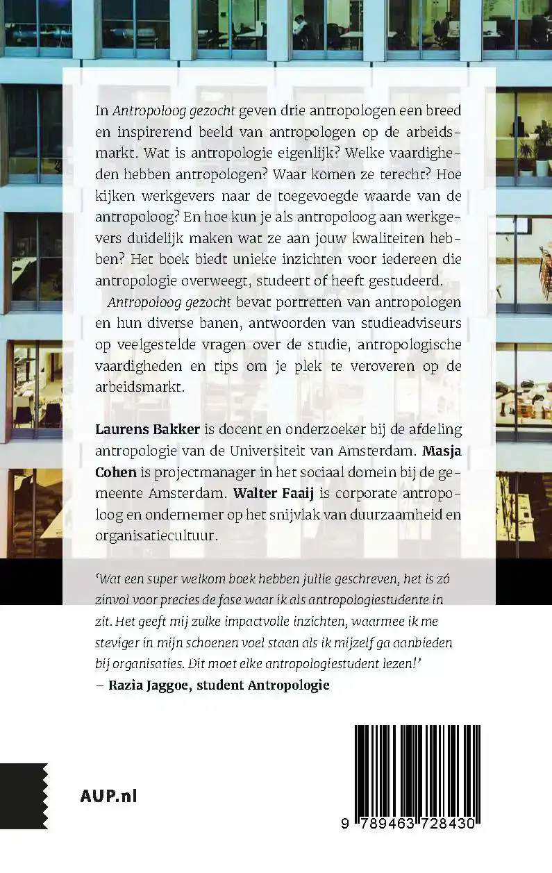 ANTROPOLOOG GEZOCHT