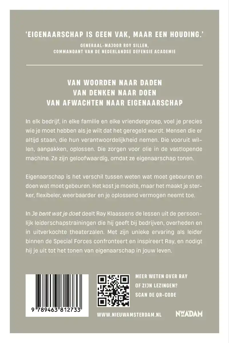 JE BENT WAT JE DOET