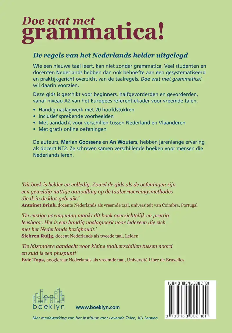 DOE WAT MET GRAMMATICA!