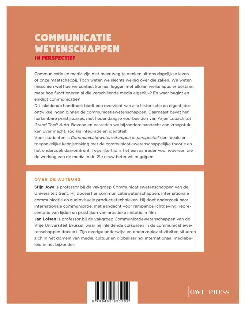 COMMUNICATIEWETENSCHAPPEN IN PERSPECTIEF