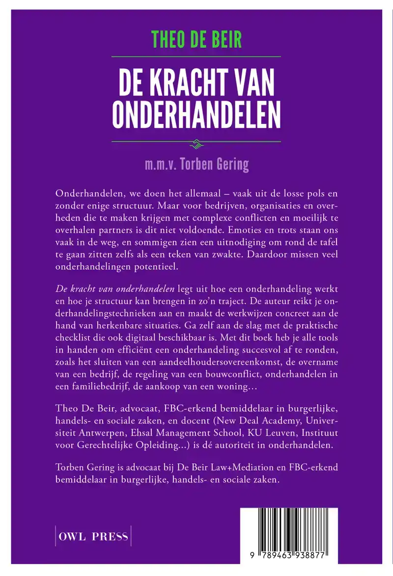 DE KRACHT VAN ONDERHANDELEN