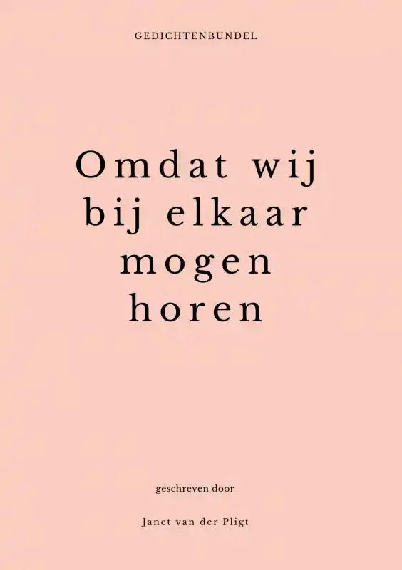 OMDAT WIJ BIJ ELKAAR MOGEN HOREN