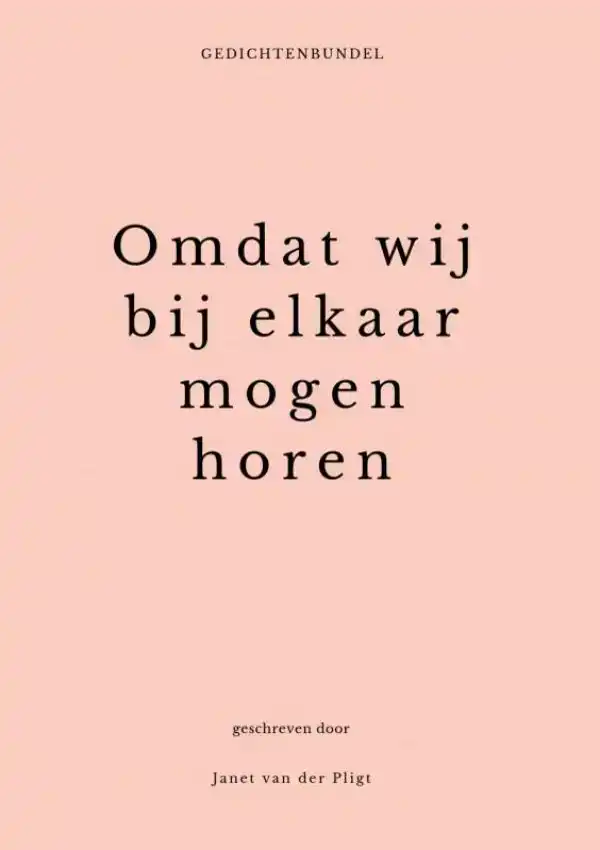 OMDAT WIJ BIJ ELKAAR MOGEN HOREN