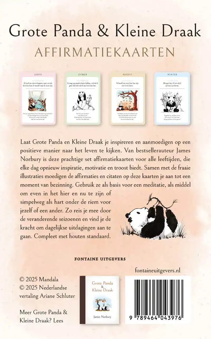 GROTE PANDA & KLEINE DRAAK - AFFIRMATIEKAARTEN