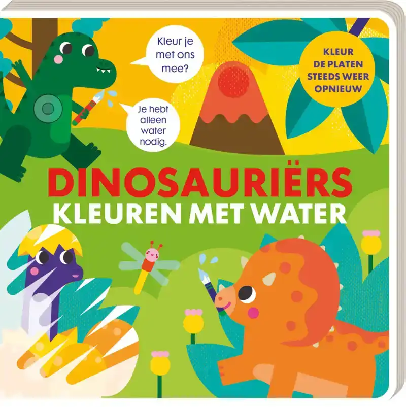 KLEUREN MET WATER DINOSAURIERS