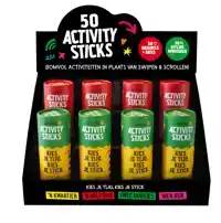 DISPLAY 50 ACTIVITY STICKS 2 X 4 EX.