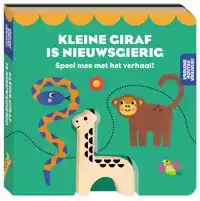 VROLIJKE HOUTEN VRIENDJE - KLEINE GIRAF IS NIEUWSGIERIG
