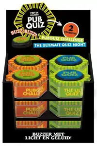 DISPLAY PUBQUIZ MET BUZZER 2 X 6 EX.