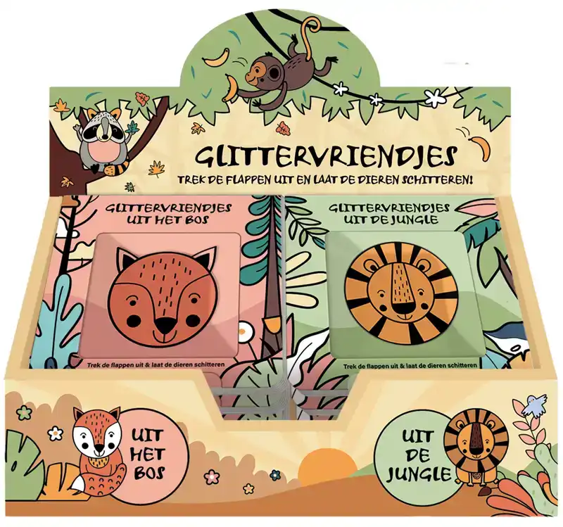 DISPLAY GLITTERVRIENDJES 2 X 6 EX.