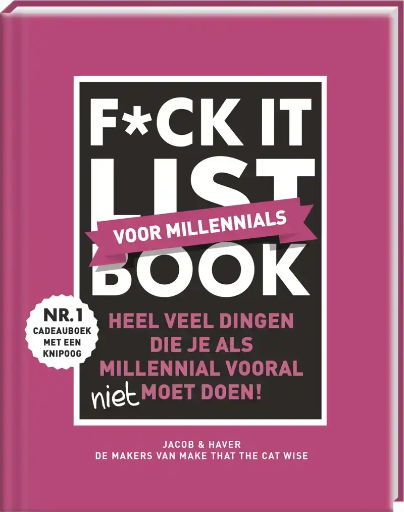 F*CK IT LIST BOOK - VOOR MILLENNIALS
