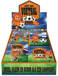 ACTIE DISPLAY WK VOETBAL 2026 2 X 10 EX. + 2 X 5 EX.