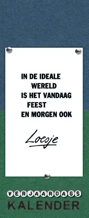 VERJAARDAGSKALENDER INTERSTAT LOESJE 7