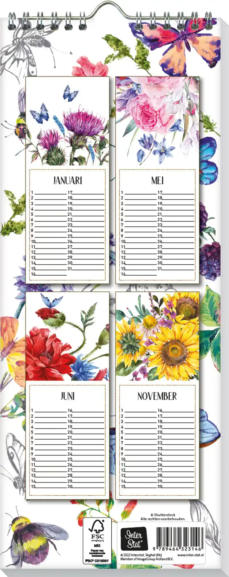 VERJAARDAGSKALENDER INTERSTAT BOTANICAL