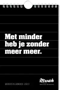 MWAH WEEKKALENDER