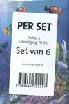 UITNODIGINGEN DOLFIJN 2- PK 933 SET VAN 6