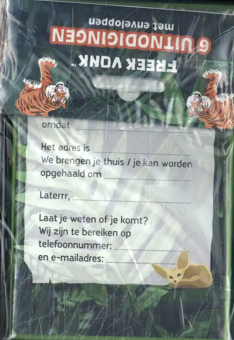 FREEK VONK 2 - UITNODIGING PK 942 - SET VAN 6