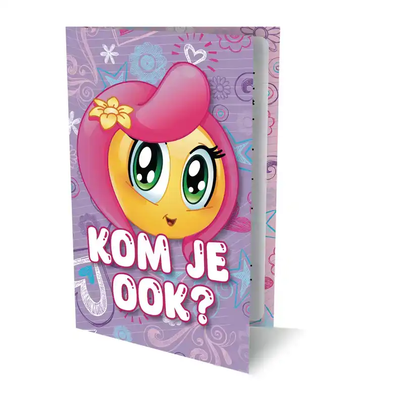 GIRLS - UITNODIGING PK 947 - SET VAN 6