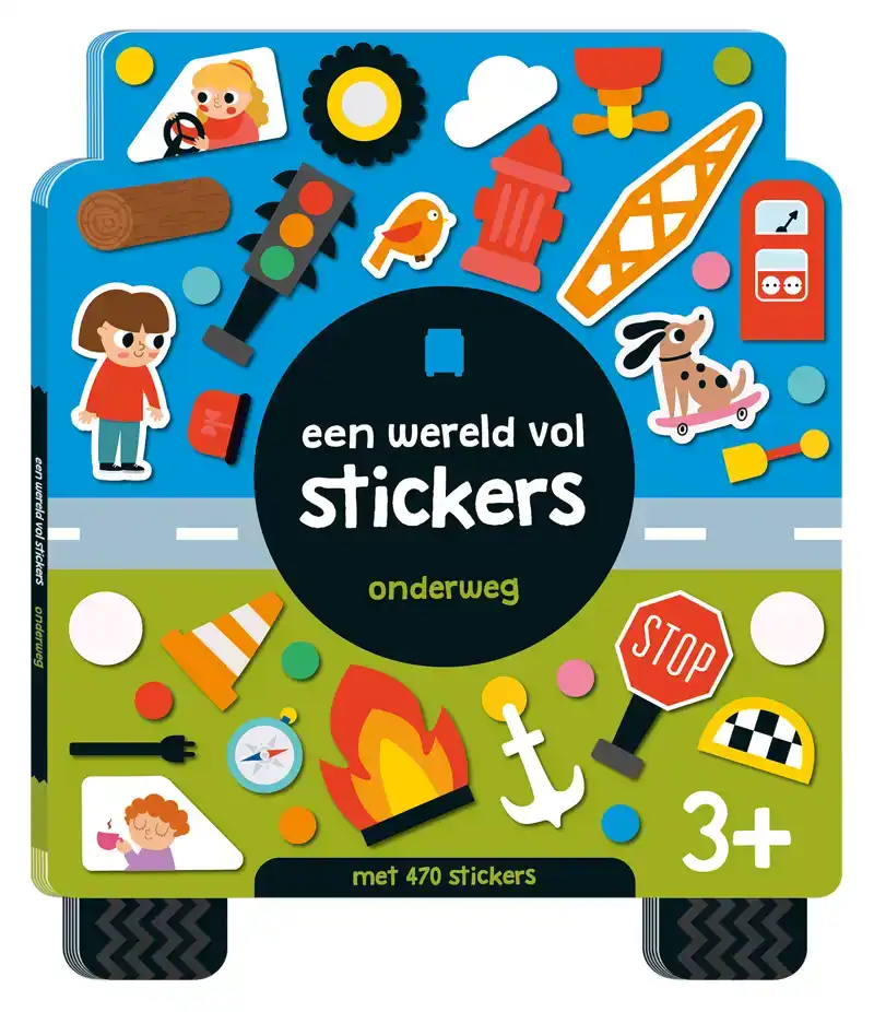 EEN WERELD VOL STICKERS - ONDERWEG