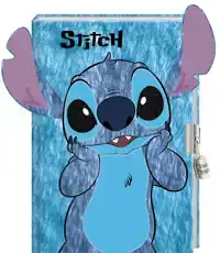 DAGBOEK MET SLOT - STITCH PLUCHE