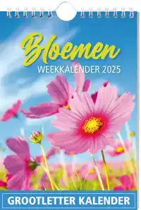 GROOTLETTER BLOEMEN WEEKKALENDER - 2025