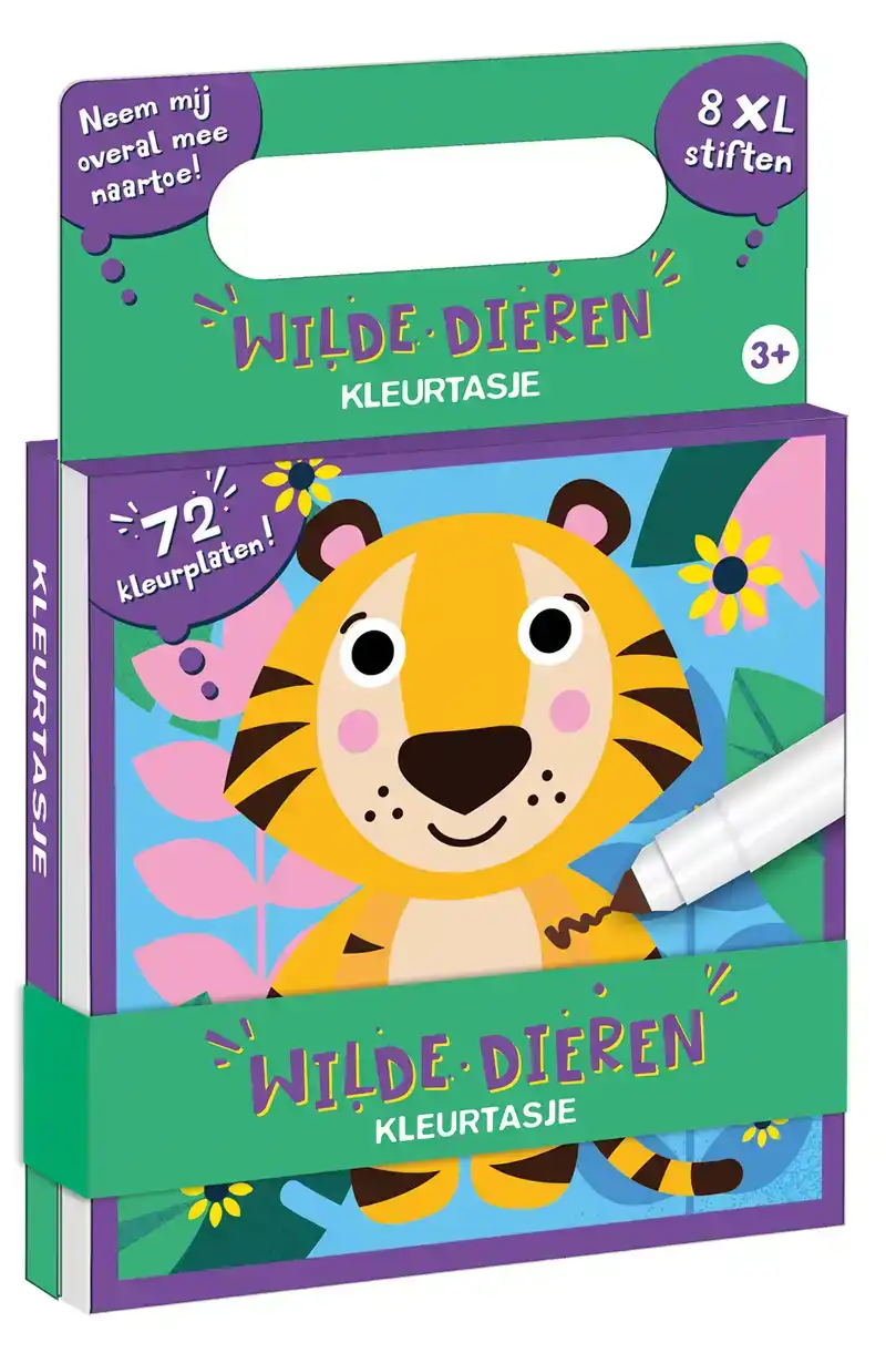 KLEURTASJE - WILDE DIEREN