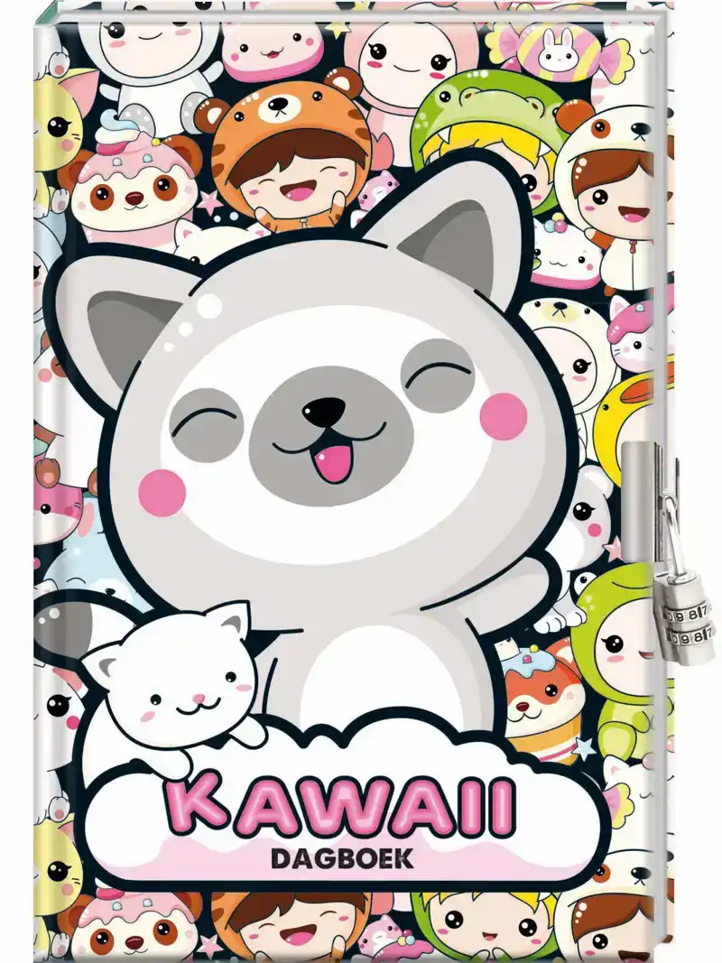 DAGBOEK MET SLOT - KAWAII