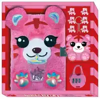 DAGBOEK MET SLOT PLUCHE - LITTLE TIGER