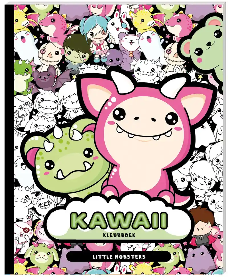 KAWAII KLEURBOEK - LITTLE MONSTERS