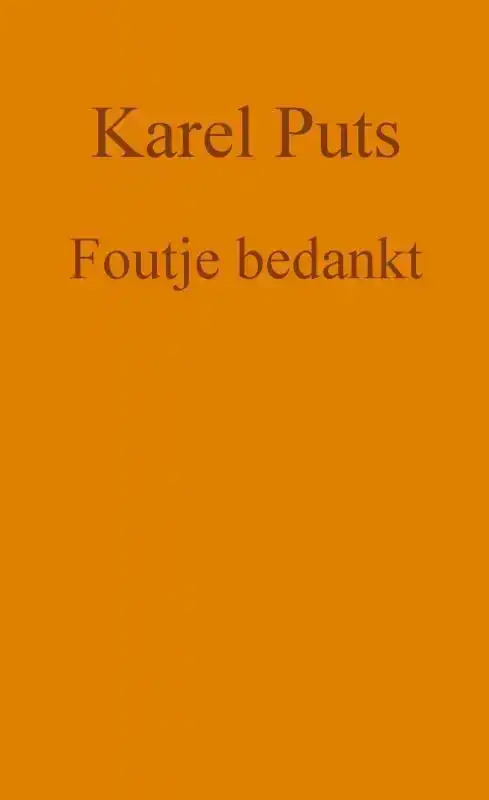 FOUTJE BEDANKT