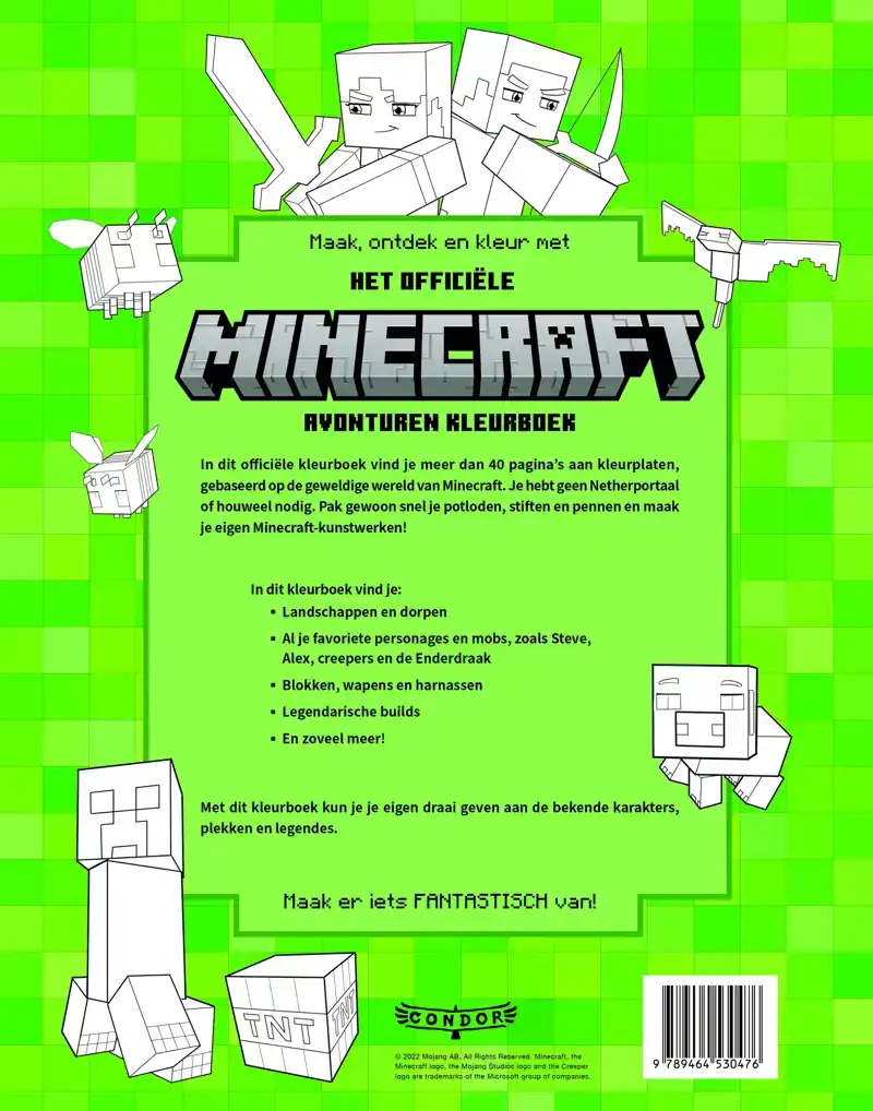 HET OFFICIELE MINECRAFT AVONTUREN KLEURBOEK