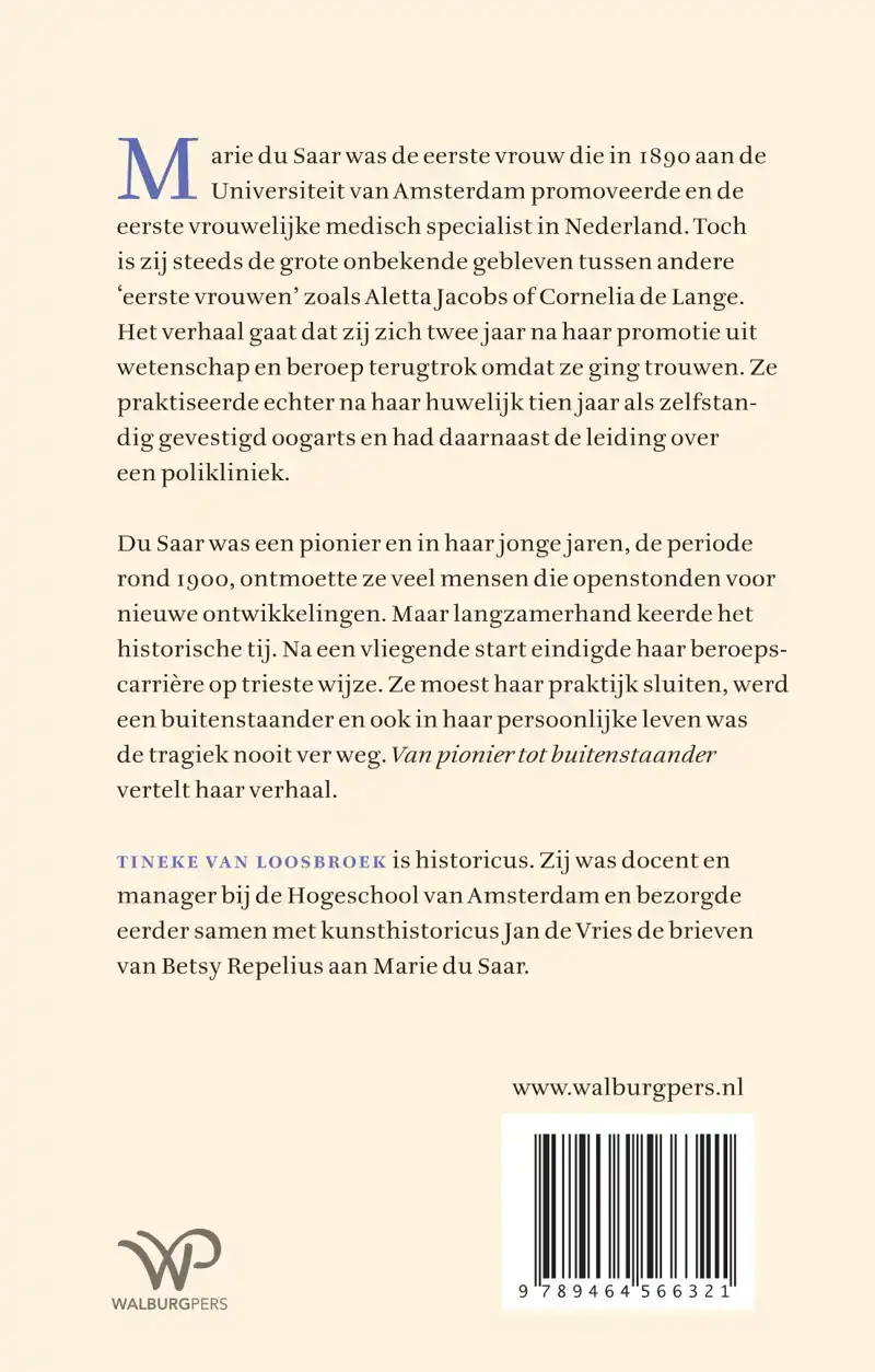 VAN PIONIER TOT BUITENSTAANDER