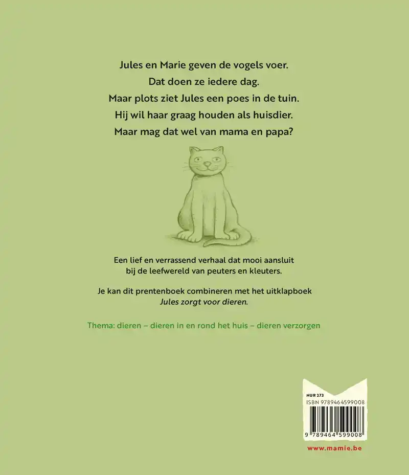 JULES VINDT EEN POES IN DE TUIN