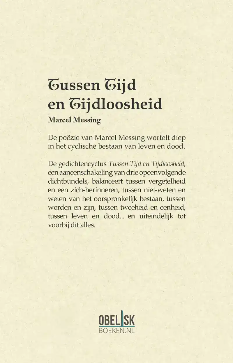 TUSSEN TIJD EN TIJDLOOSHEID