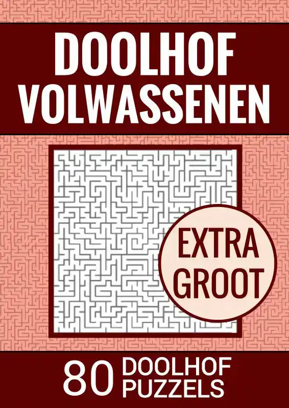 BOEK CADEAU - PUZZELBOEK VOOR OUDEREN, SLECHTZIENDEN, SENIOR