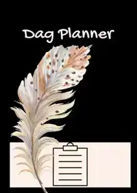 DAGPLANNER - WERKPLANNER - A4 - BOHO - VEER - ZWART - ONGEDA