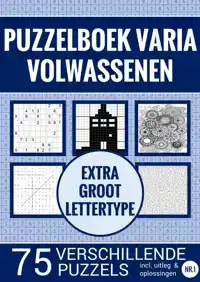 PUZZELBOEK VARIA VOOR OUDEREN, SLECHTZIENDEN, SENIOREN, OPA
