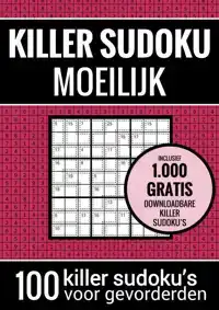SUDOKU MOEILIJK: KILLER SUDOKU - PUZZELBOEK MET 100 MOEILIJK