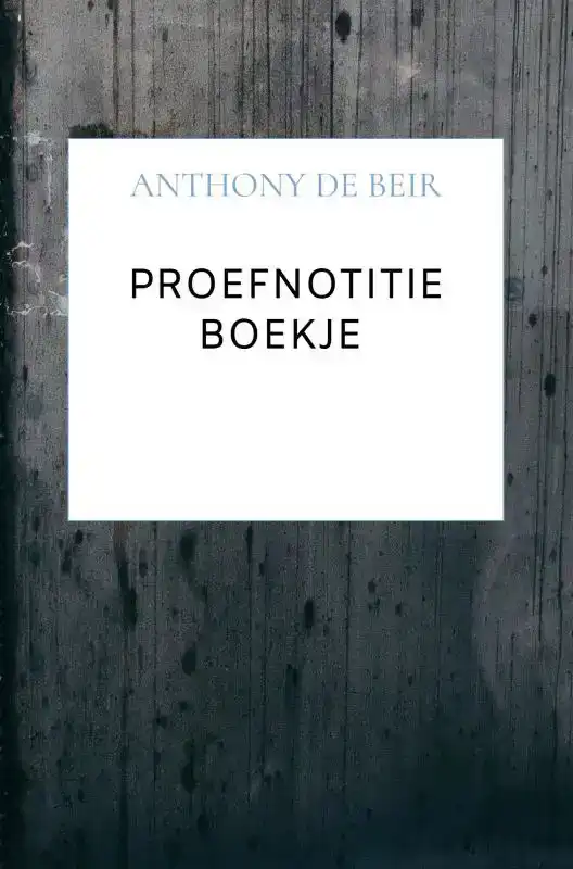 PROEFNOTITIE BOEKJE