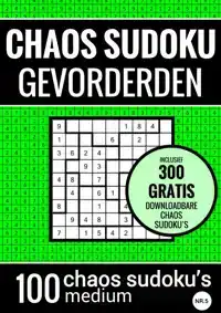 SUDOKU MEDIUM: CHAOS SUDOKU - NR. 5 - PUZZELBOEK MET 100 MED