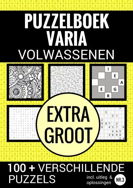 PUZZELEN VOOR VOLWASSENEN - VARIA EXTRA GROOT - NR. 3