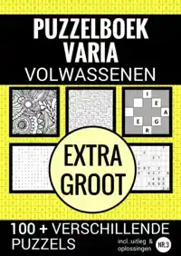 PUZZELEN VOOR VOLWASSENEN - VARIA EXTRA GROOT - NR. 3